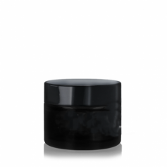 Tarro 30ml de vidrio ámbar con tapa negra rosca