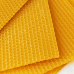 Cera de Abejas Virgen en Laminas